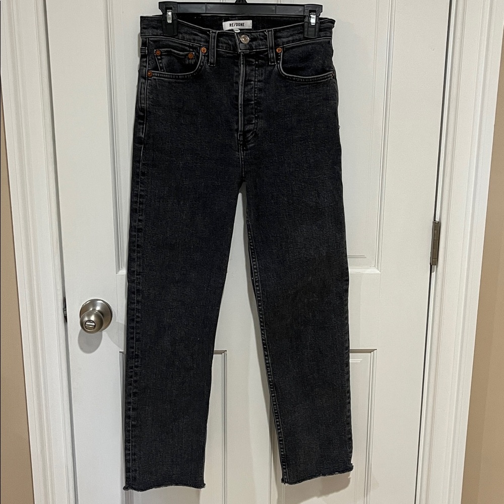 Re/Done Charcoal Denim Jeans